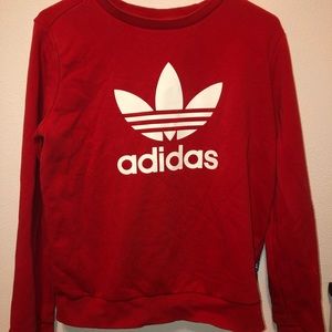 Red Adidas Crewneck